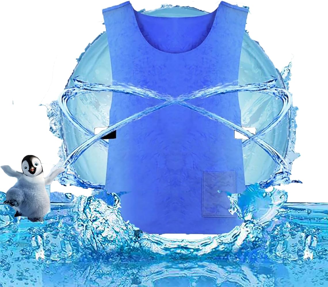 Cooling Ice Vest for Men Women,Adjustable Cold Vest Fabric Sport Cool Vest for Avoid Hot Weather Heatstroke Cooler Vest for Teens,Men and Women,Fishing,Cycling,Running,Cooking,Gardening,Motorcycle