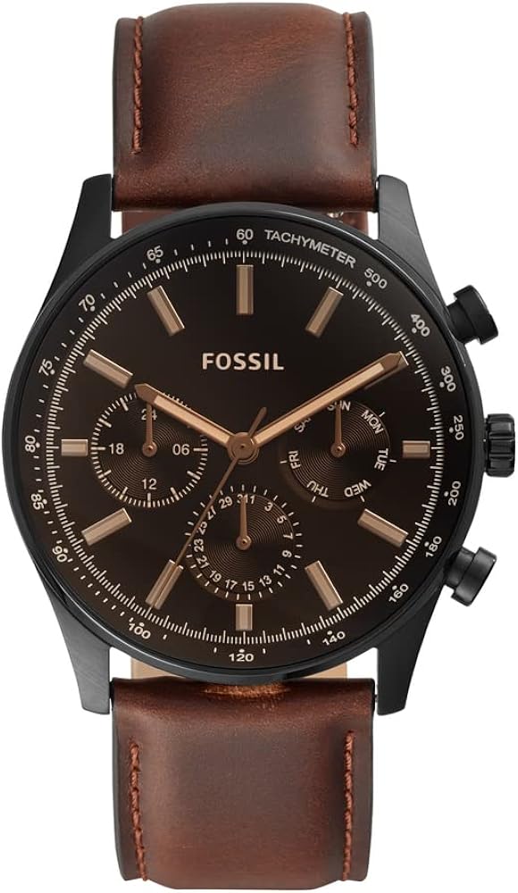 Fossil Sullivan Multifunction Brown Leather Watch BQ2457