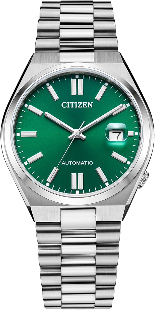 Citizen Eco-Drive Tsuyosa Green Dial and Stainless Steel Bracelet Watch 40mm NJ0150-56X