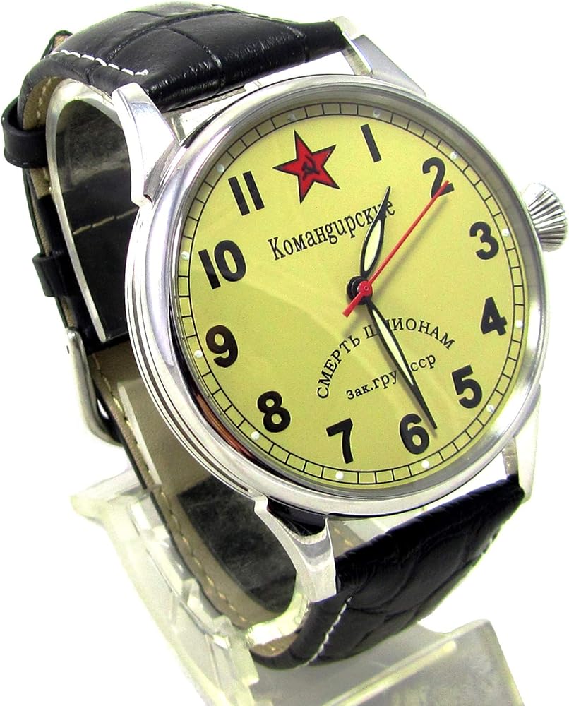 raketa Military Comandirskie Limited Vintage Mens Wrist Watch 17 Jewels USSR Rare