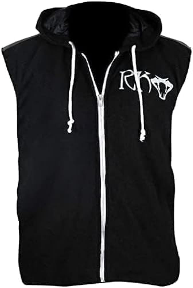 Rko Wrestler Randy Black Cotton Wrestling Hoodie Hooded Orton Vest Men