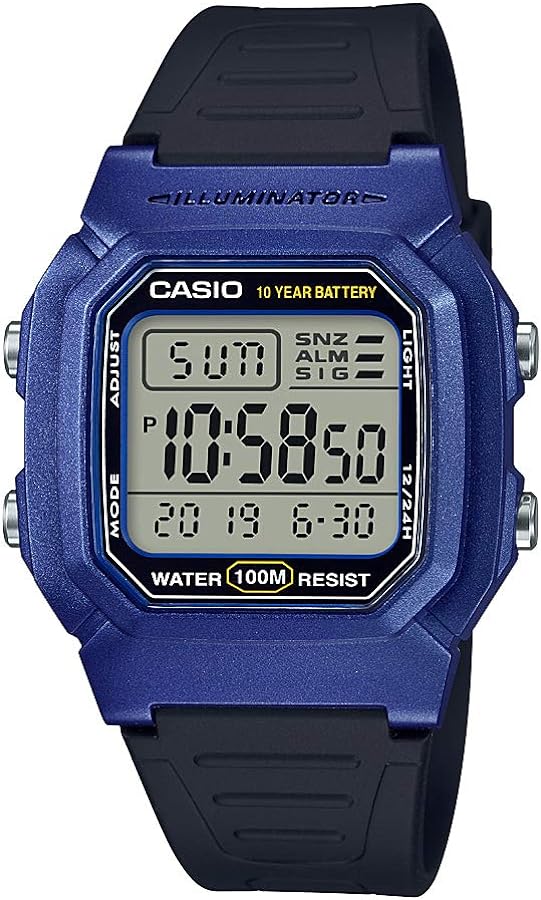 Casio Men's W-800HM-2AVCF Classic Digital Display Quartz Black Watch