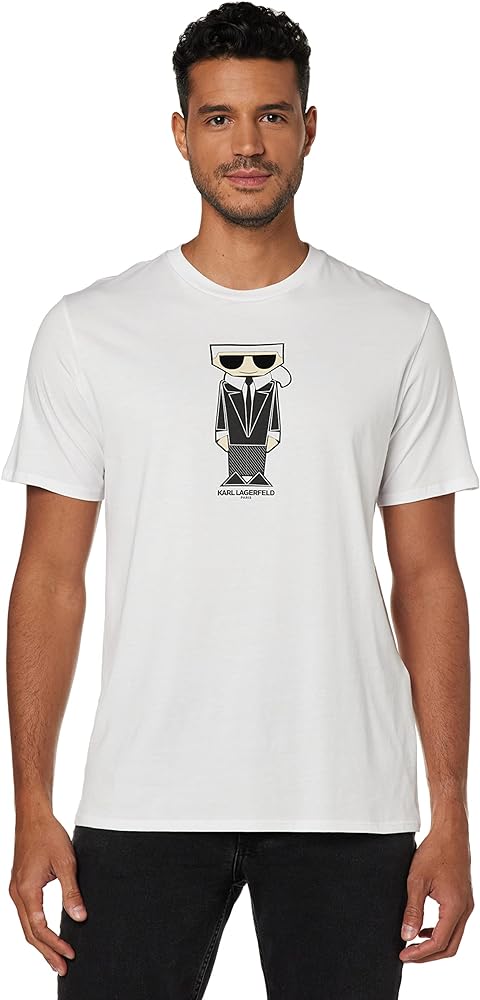 KARL LAGERFELD T, Kocktail Karl, Short Sleeve Crew Neck Men’s Shirt