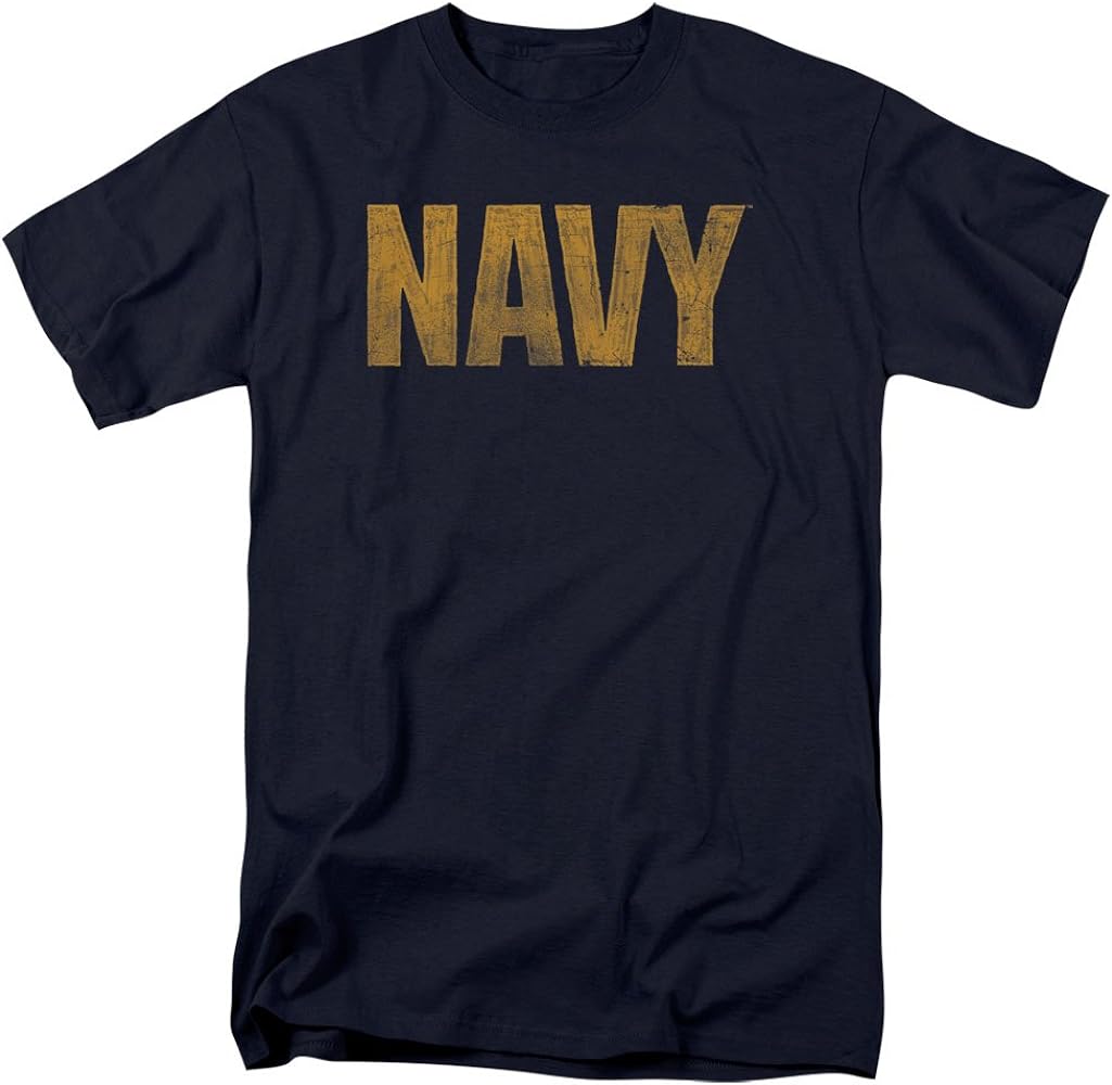 Popfunk Classic U.S. Navy Distressed Logo T Shirt & Stickers