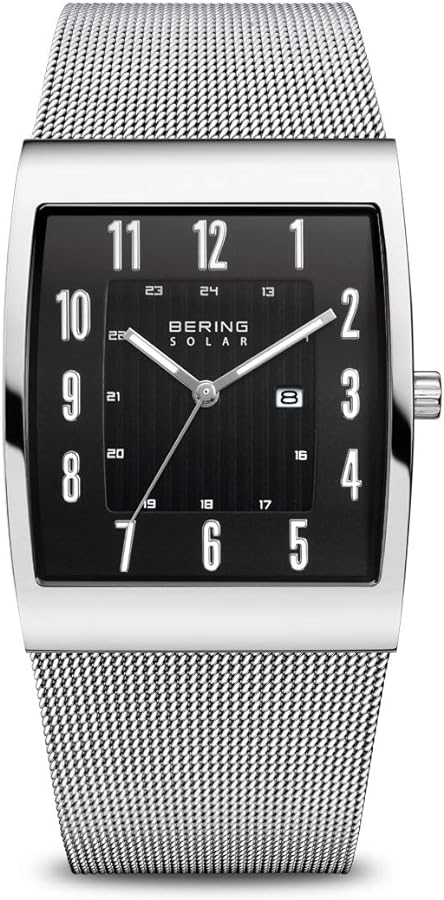 BERING Men's Watch Solar Movement - Solar Collection with Stainless Steel and Sapphire Crystal 16433-XXX Wristwatches