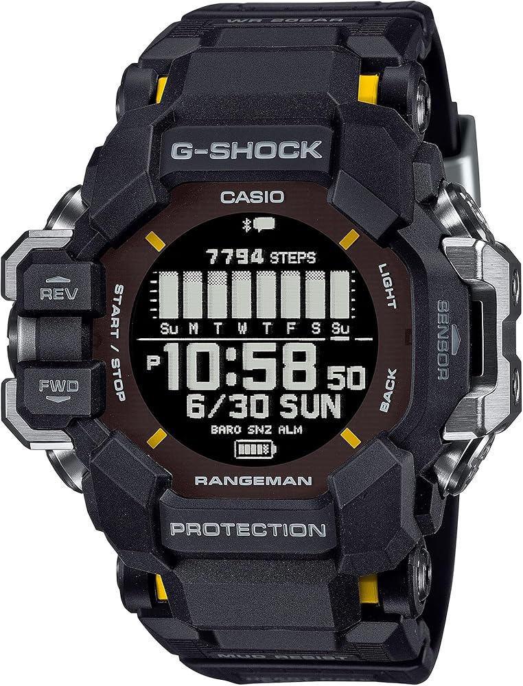 G-Shock Casio Master of G Land Rangeman Black Resin Watch - GPRH1000-1