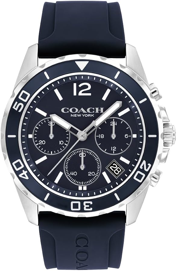 COACH Men's Kent Chronograph Watch | Stylish and Functional | Elegant Timepiece for Trendy Fashionistas | Water Resistant