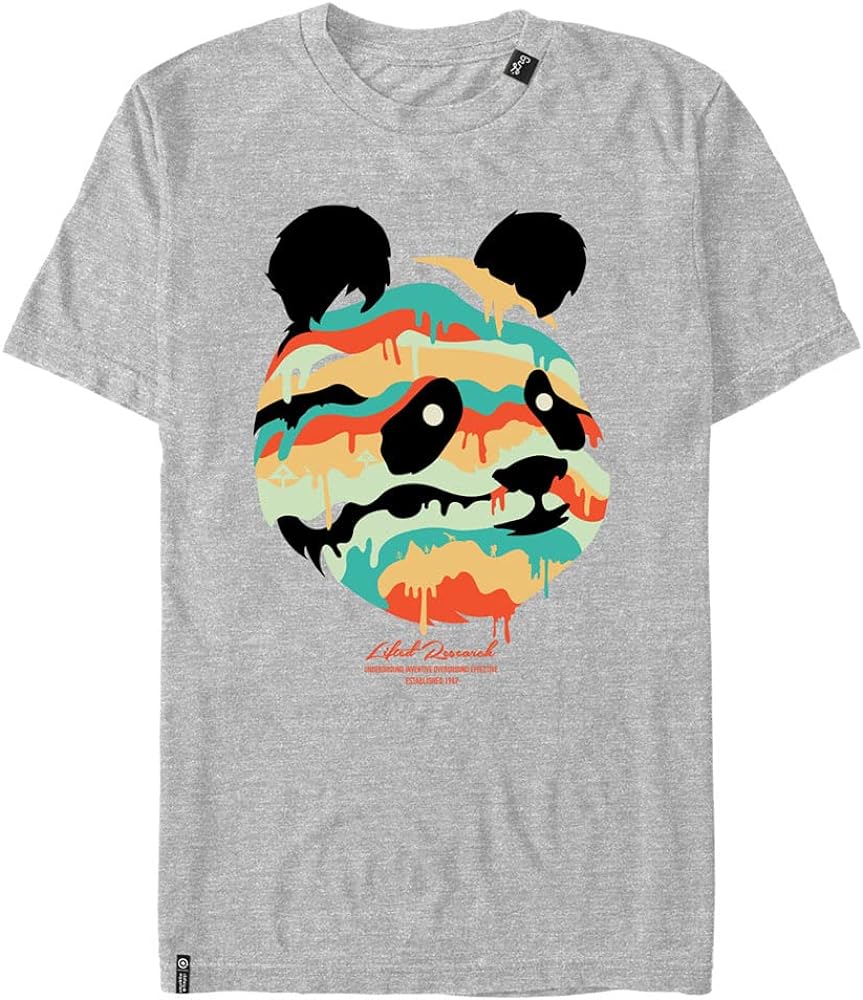 LRG Lifted Research Group Panda Dripper Young Men's Short Sleeve Tee Shirt