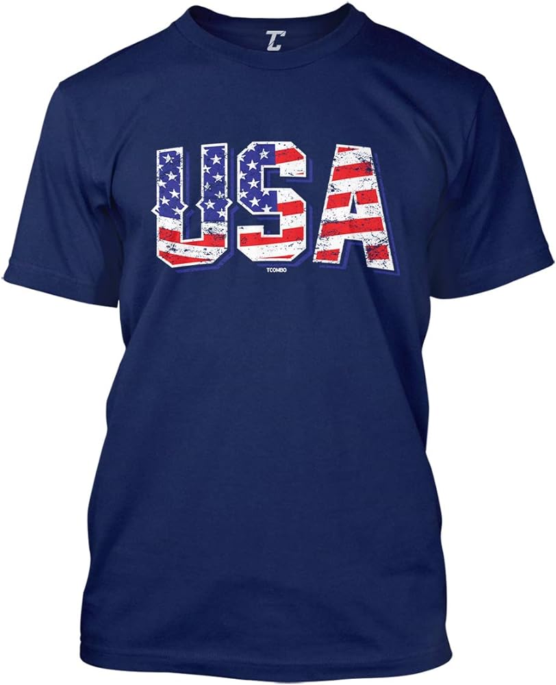 USA - Retro American Flag Stars & Stripes Men's T-shirt