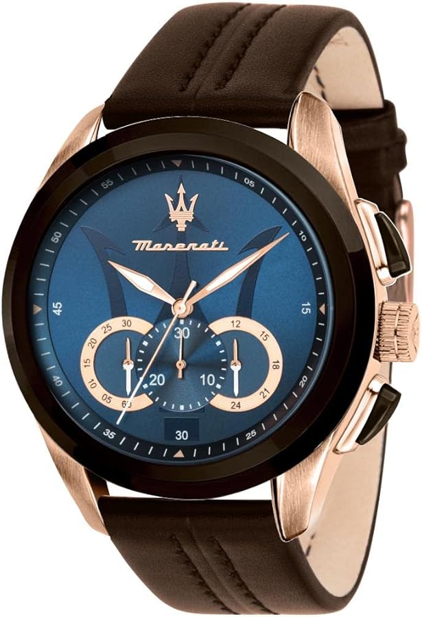 Maserati Men's R8871612024 Traguardo Analog Display Analog Quartz Brown Watch