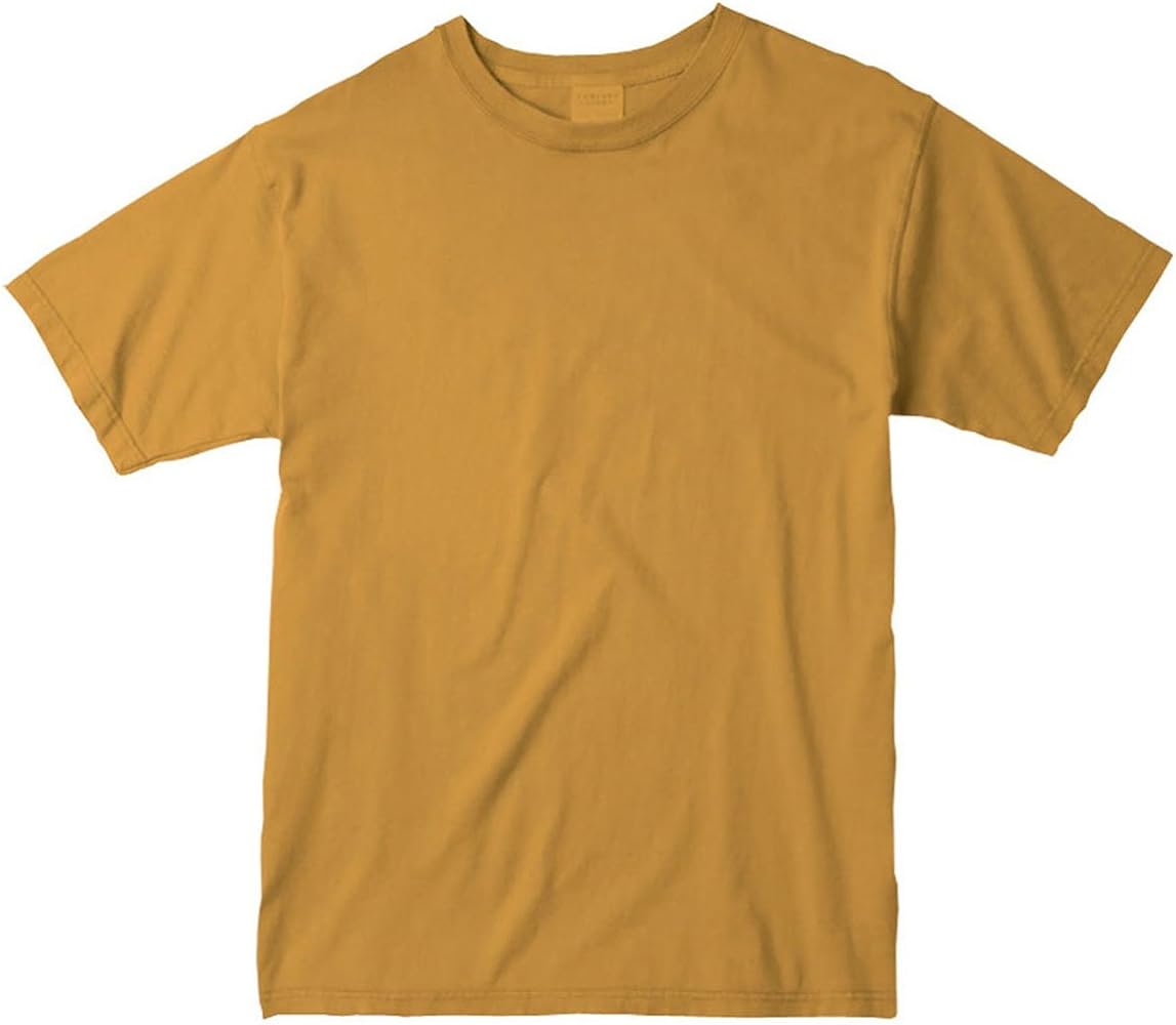 Comfort Colors 6.1 oz. Ringspun Garment-Dyed T-Shirt, XL, Mustard