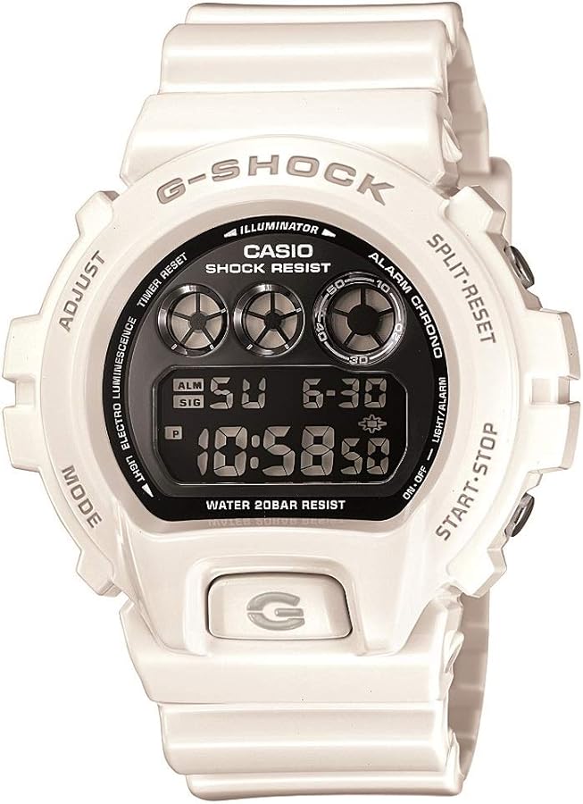 Casio G Shock Mirror-Metallic White Mens Digital Watch - Casio DW6900NB-7