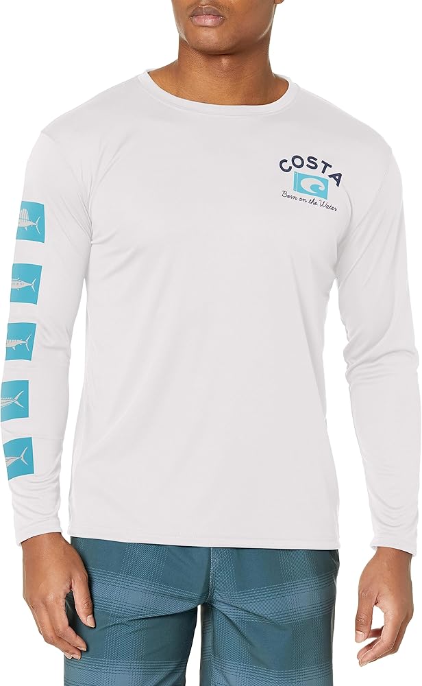 Costa Del Mar Unisex Adult Banner Long Sleeve T-Shirt