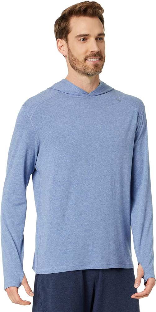 tasc performance carrollton long sleeve hood heather