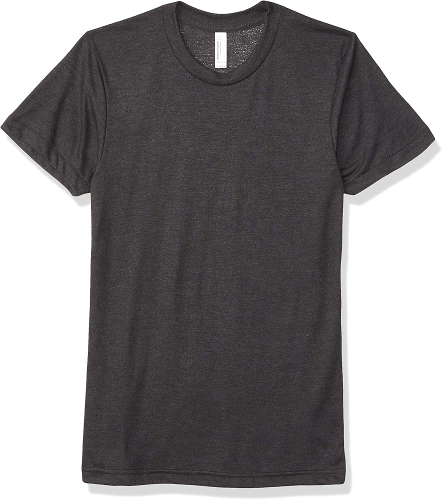 American Apparel Unisex Triblend Short-Sleeve Track T-Shirt 3XL TRI BLACK