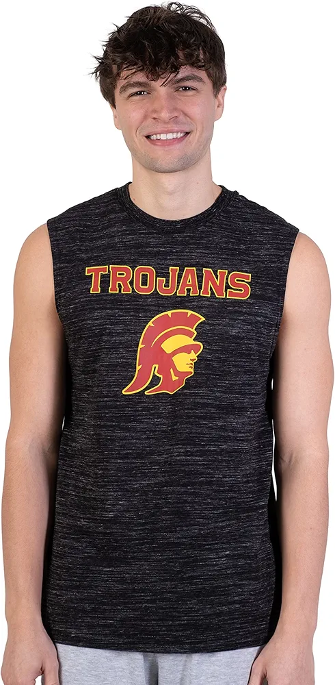 Ultra Game NCAA Mens Tank Top Mesh Sleeveless Muscle T-Shirt