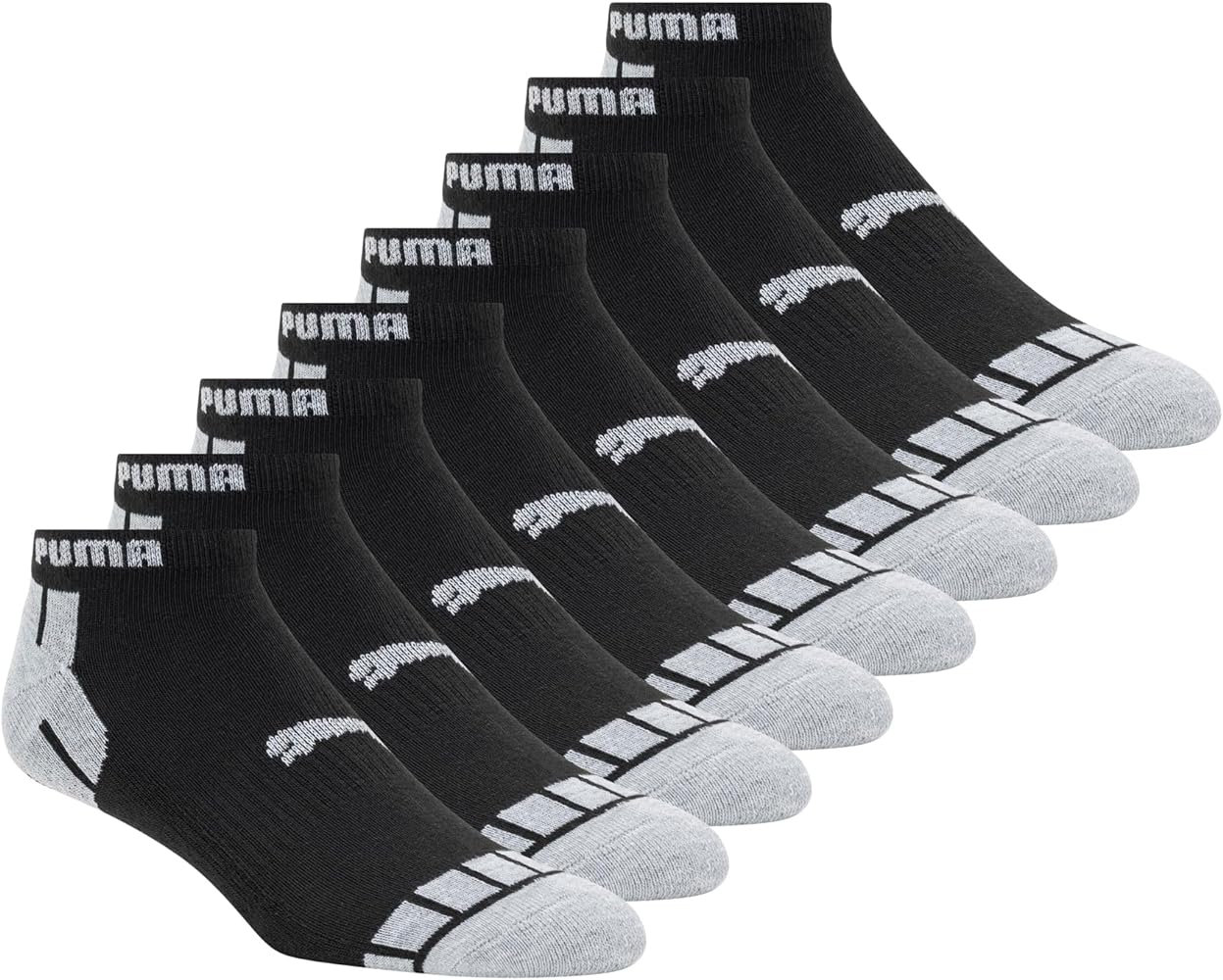 PUMA Men's 8 Pack Low Cut Socks