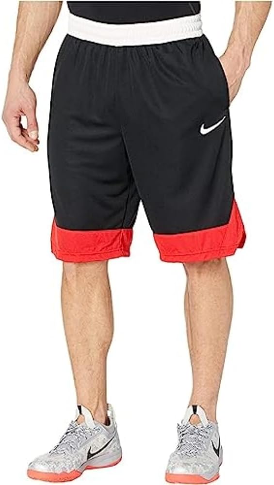 Nike Men's Dry Icon Short, Black/University Red/(White), Medium