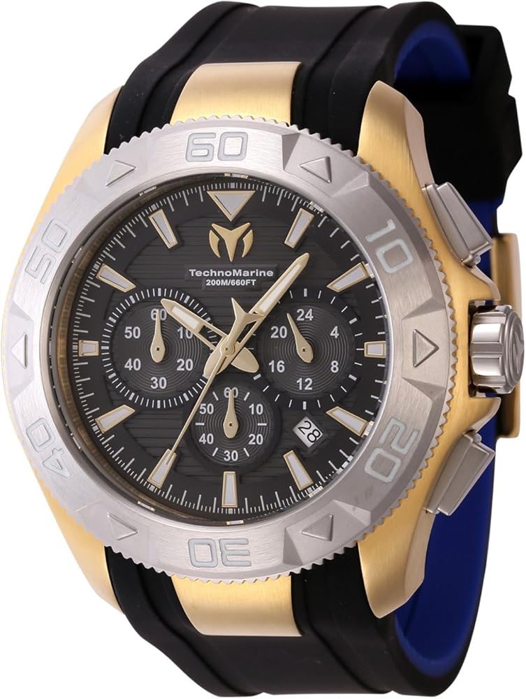 TechnoMarine UF6 Men's Watch - 48mm. Blue. Black (TM-622005)