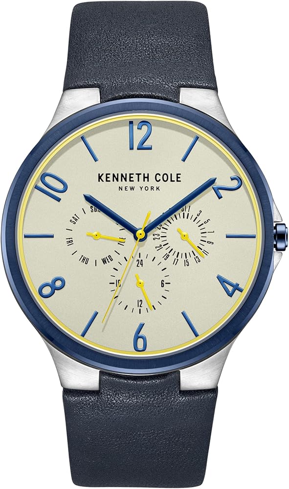 Kenneth Cole New York Men's 44mm Multi-Function Watch with Anti-Glare Dial