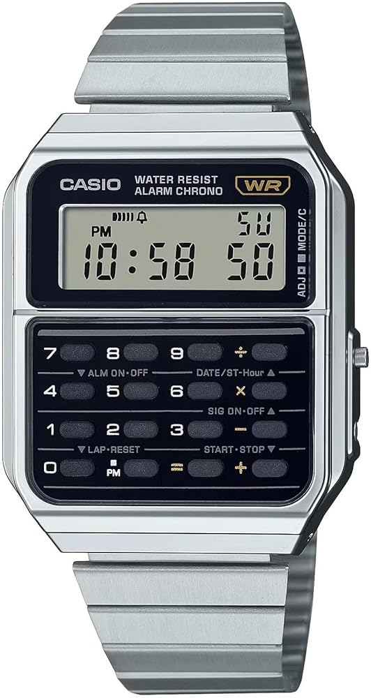 Casio Vintage Unisex Silver Watch CA-500WE-1AEF