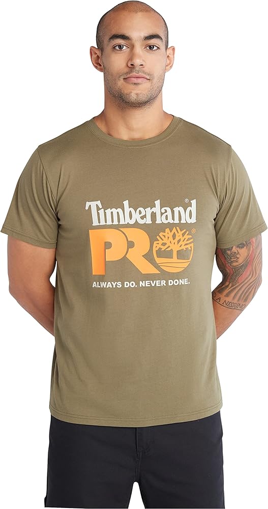 Timberland Unisex-Adult Core Chest Logo Short-Sleeve T-Shirt