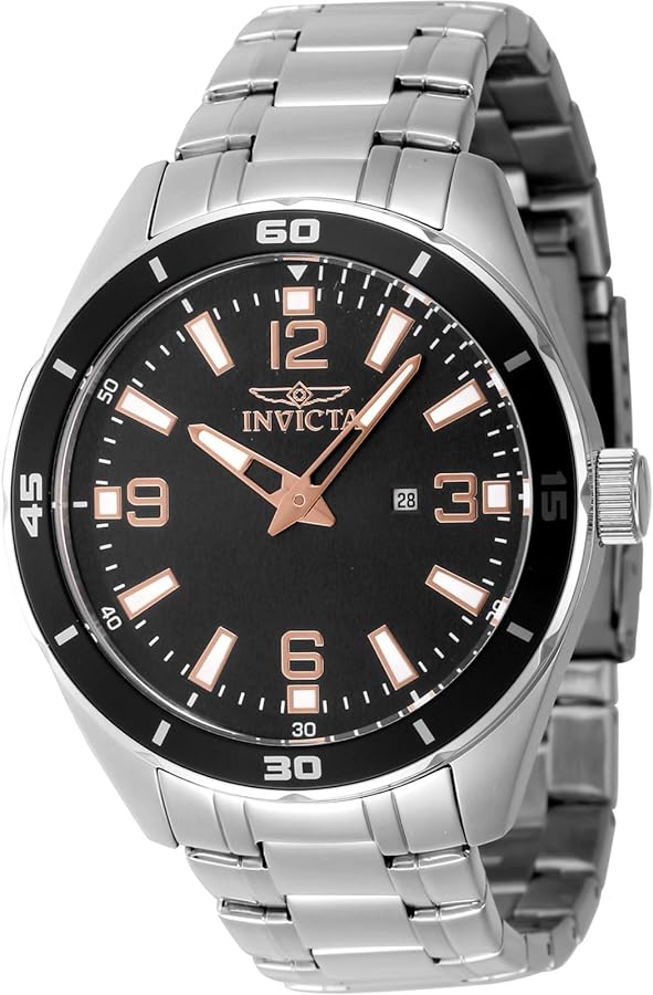 Invicta Men's Pro Diver 44mm Stainless Steel Quartz Watch, Silver (Model: 46667)