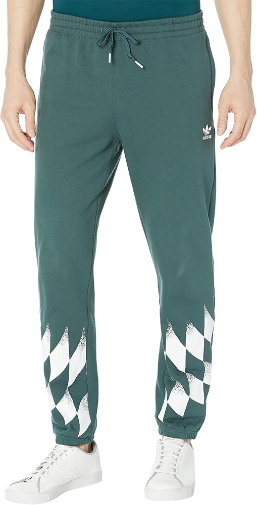 adidas Originals Rekive Graphic Sweatpants Mineral Green 2XL