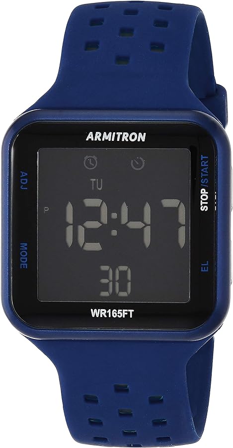 Armitron Sport Unisex Digital Chronograph Silicone Strap Watch, 40/8417