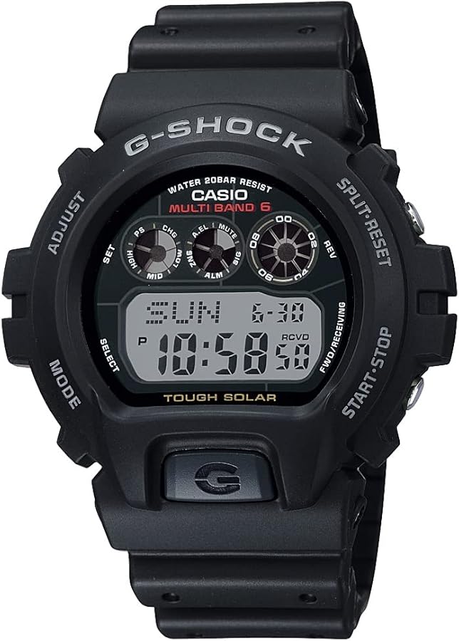 Casio G-Shock GW6900-1 Men's Tough Solar Black Resin Sport Watch