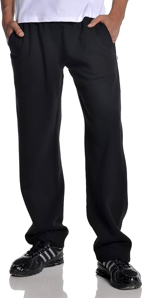 Pro Club Men's Open Bottom Comfort Fleece Sweatpant