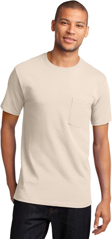 Port & Company - Tall Essential Pocket Tee 4XLT Natural