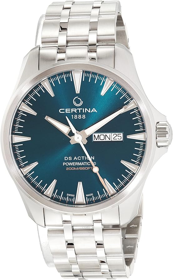 Certina, Mens, DS ACTION Day-Date, Stainless Steel, Swiss Automatic Watch C0324301109100