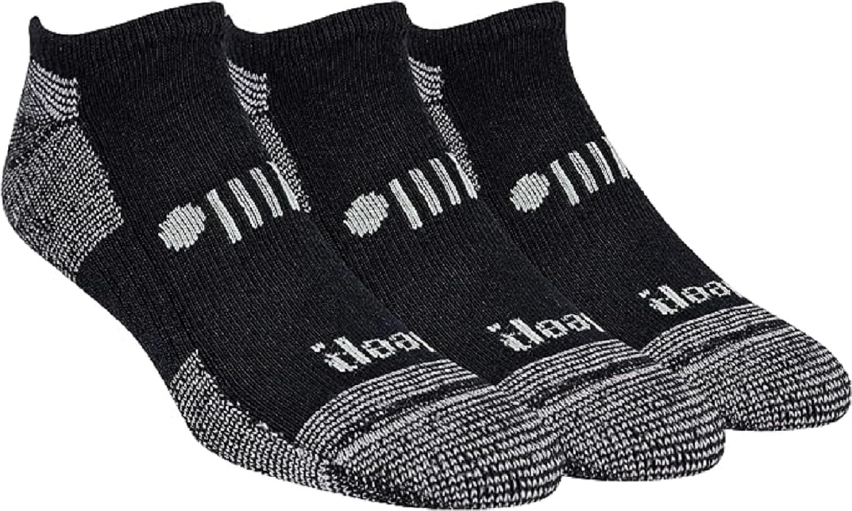 Jeep Men's Classic Cotton No Show Socks-3 Pair Pack-Moisture Wicking and Cushioned Comfort