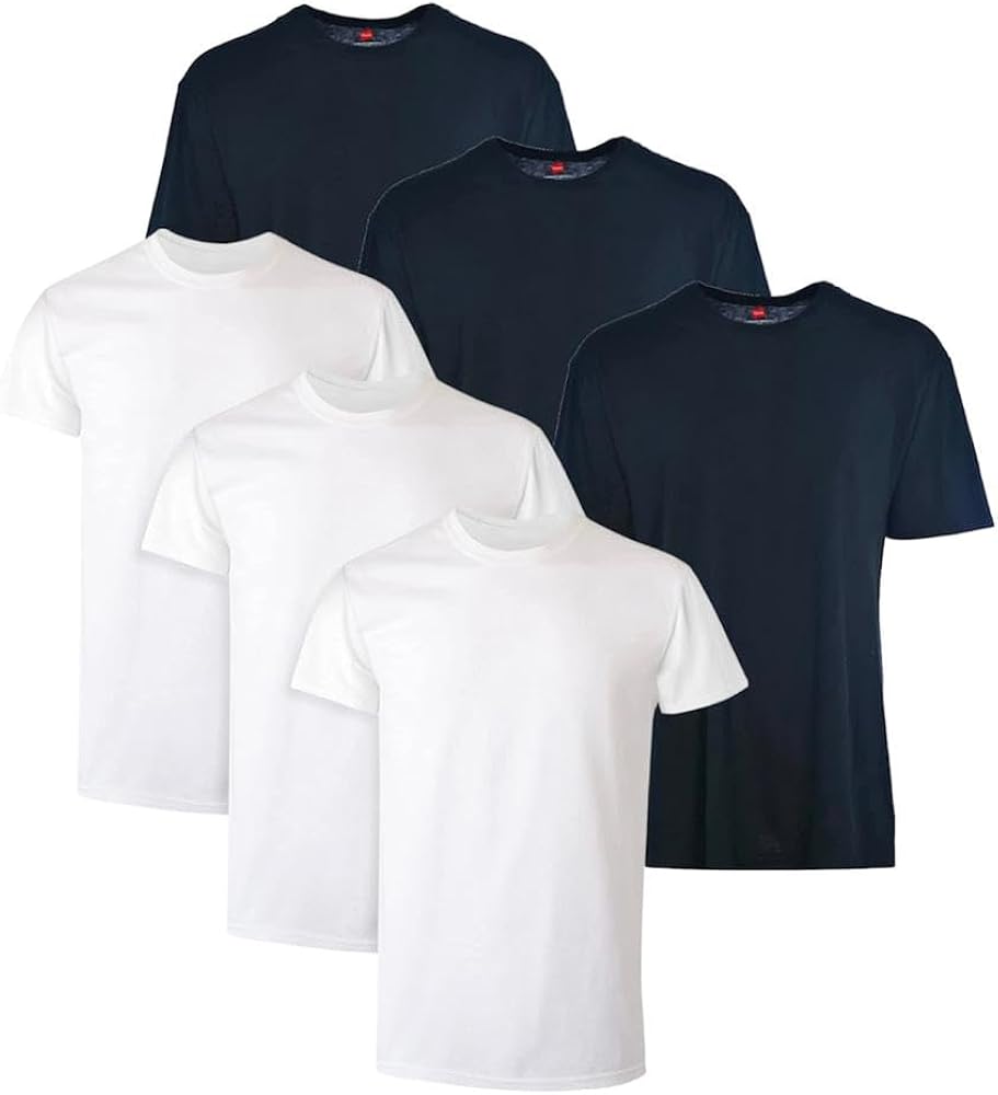 Hanes mens Ultimate Slim Fit Crew T Shirt 6 Pack