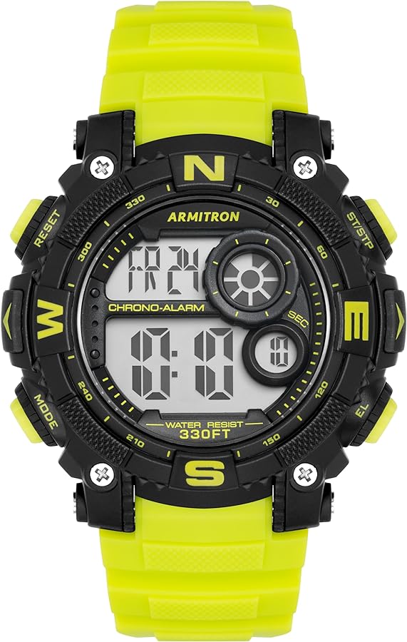 Armitron Sport Men's Digital Chronograph Resin Strap Watch, 40-8284