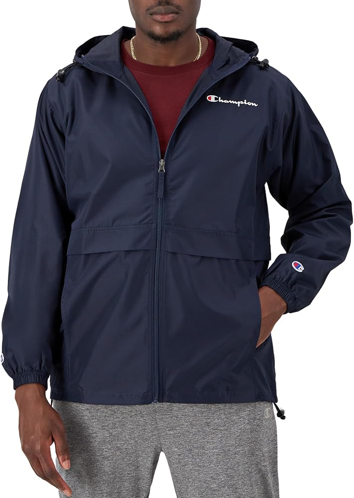 Champion Men'S Jacket, Stadium Full-Zip Jacket, Wind Resistant, Water Resistant Jacket For Men