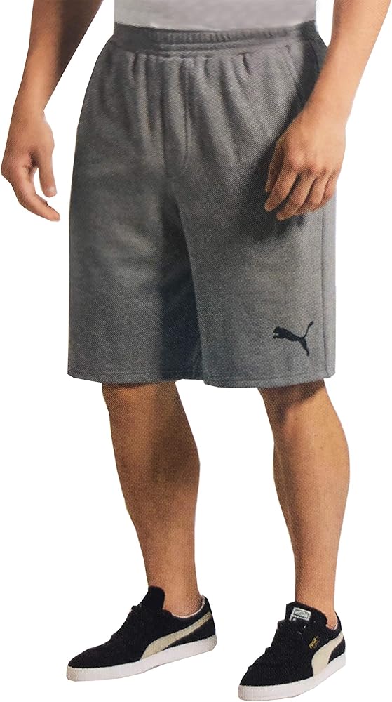 PUMA Men's A.C.E. Drirelease 10" Shorts (Medium Grey Heather, XX-Large)