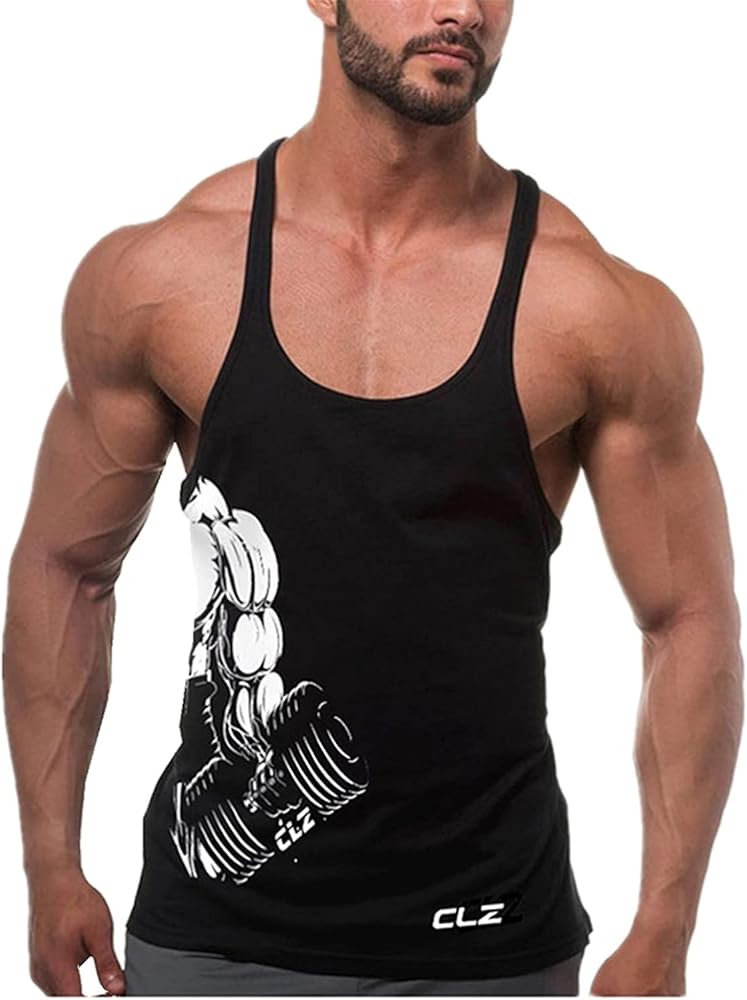 Cabeen Men's Workout Tank Top Stringer Muscle Gym Bodybuilding Sleeveless Shirt