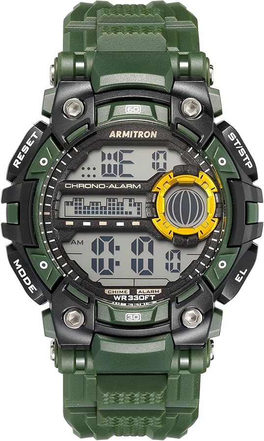 Armitron Sport Men's Digital Chronograph Resin Strap Watch, 40/8420