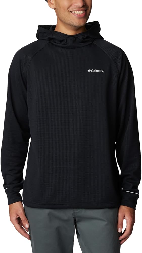 Columbia Men's Black Mesa Waffle Knit Hoodie