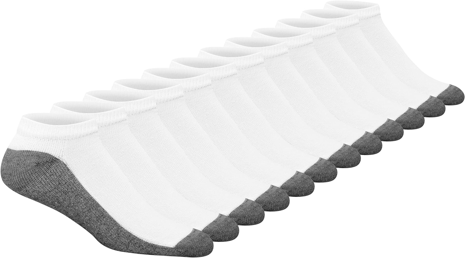 Hanes Men's Max Cushion Low Cut Socks, 6 and 8 Packs