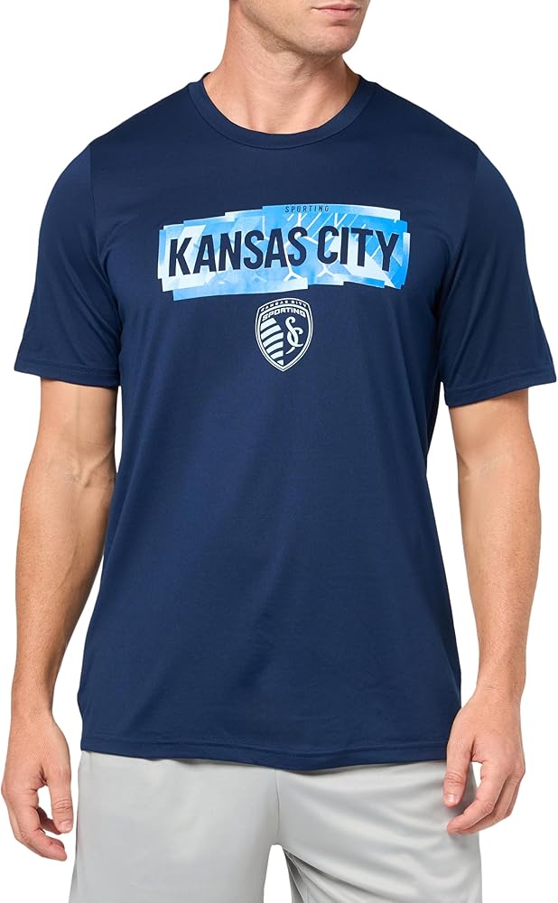 adidas Men's Sporting Kansas City Short Sleeve Pre-Game T-Shirt