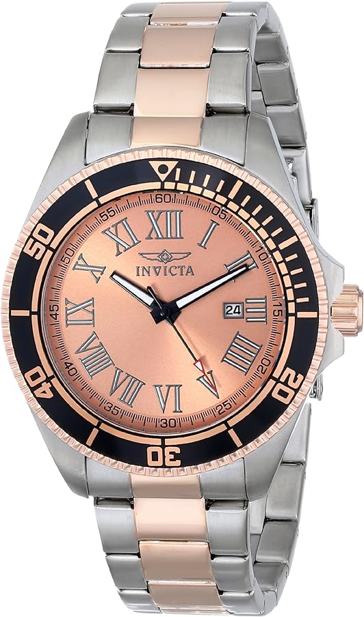 Invicta Men's INVICTA-15001 Pro Diver Two-Tone Rose Gold-Plated Stainless Steel Watch