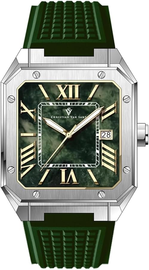 Men's Mosaic Green Dial Watch // CV6182