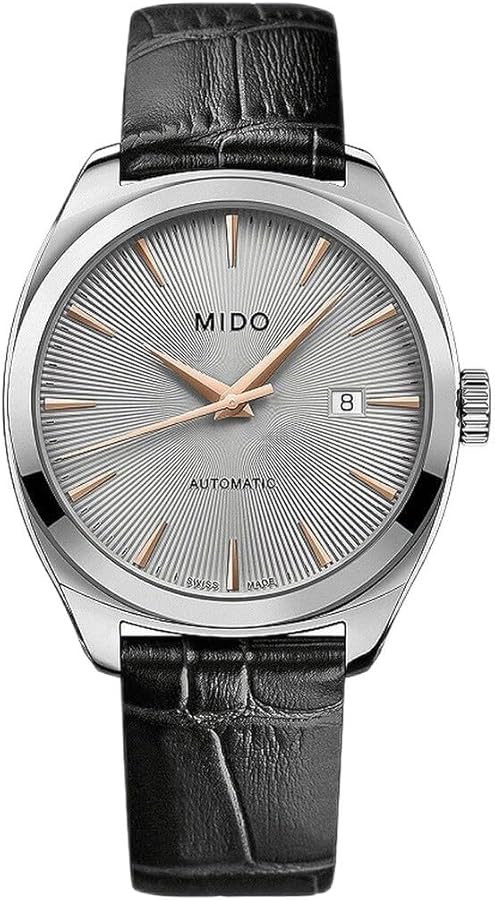 MIDO Belluna Royal Gent - Swiss Automatic Watch for Men - Silver Dial - Case 41.8mm - M0245071607100