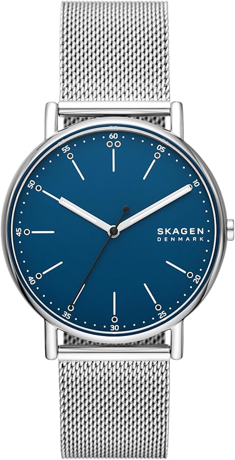 Skagen Signatur Minimalist Men's Watch with Stainless Steel Bracelet, Mesh or Leather Band