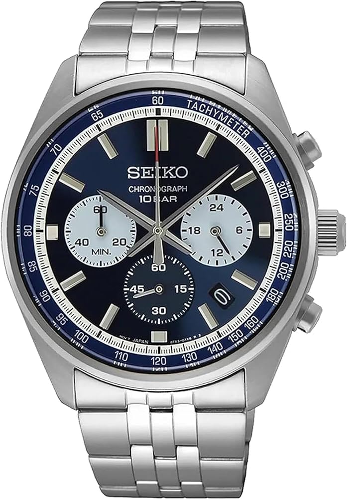 SEIKO SSB427P1,Men's Sports,Quartz Movementl,Stainless,Silver Tone,WR,SSB427