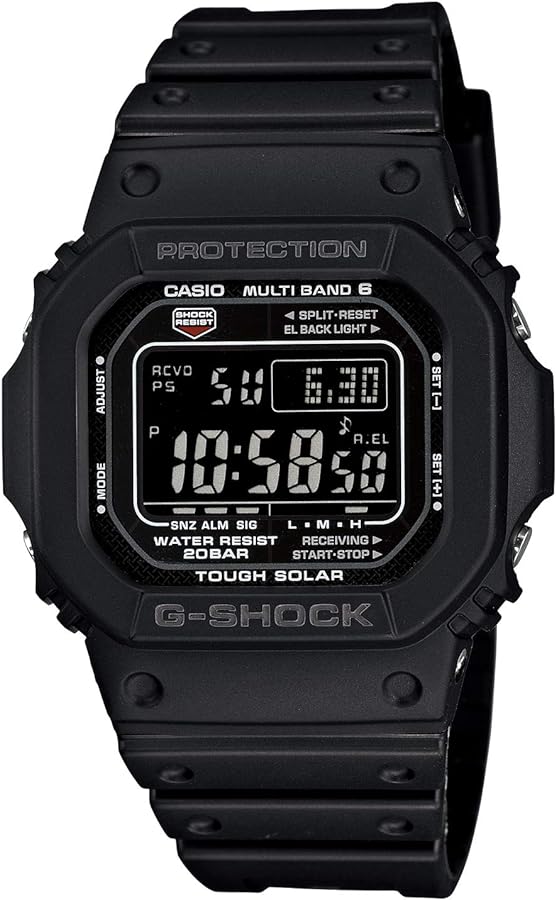 Casio Men's GW-M5610-1BJF G-Shock Solar Digital Multi Band 6 Black Watch