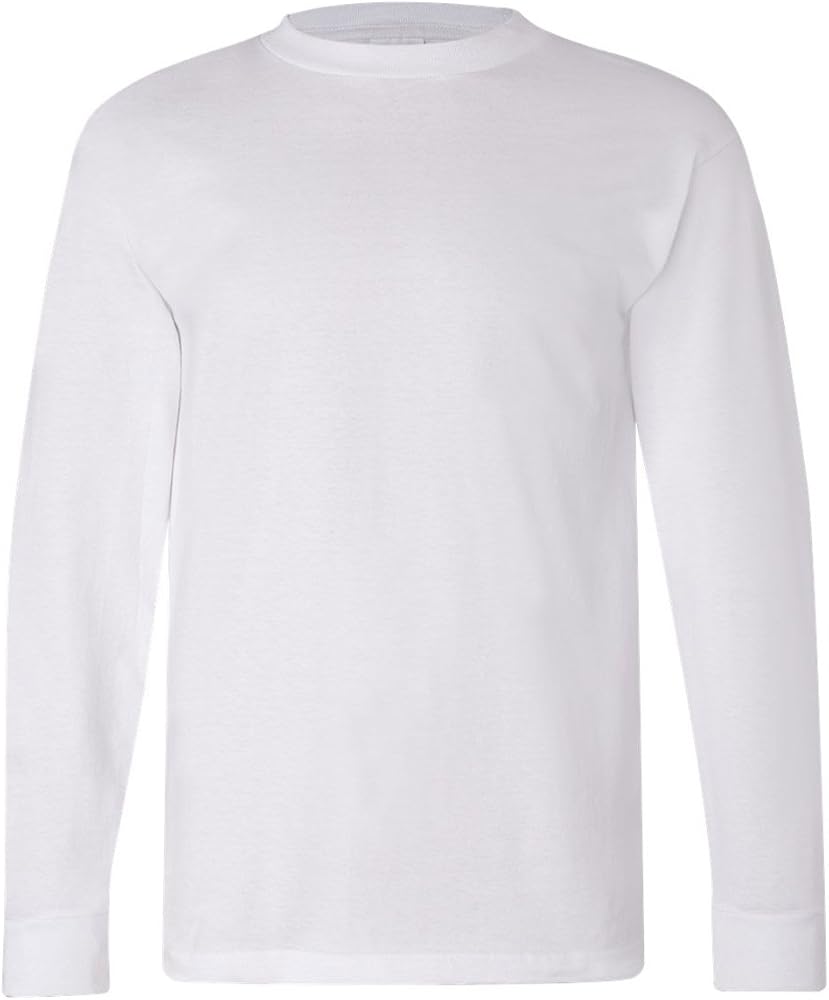 Bayside - USA-Made Long Sleeve T-Shirt - 6100 White